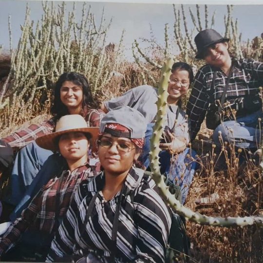 Debjani Raychaudhury with her friends on a field trip in Jogamaya Devi College-2 (1)