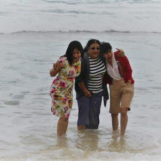 Dr Dipika Sur with her daughters